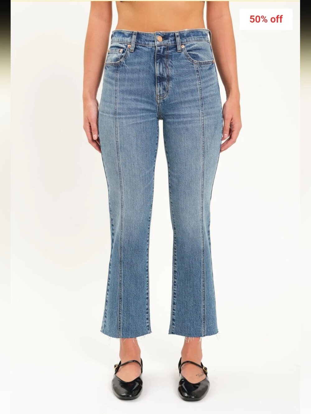 Daze Blue Jeans Raw Hem Size 29